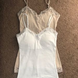 Two Camis with Lace